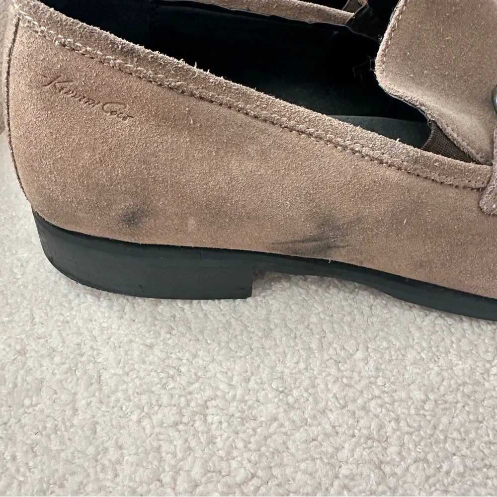 Kenneth Cole countdown 2 leather square toe loafers slip on shoe.
